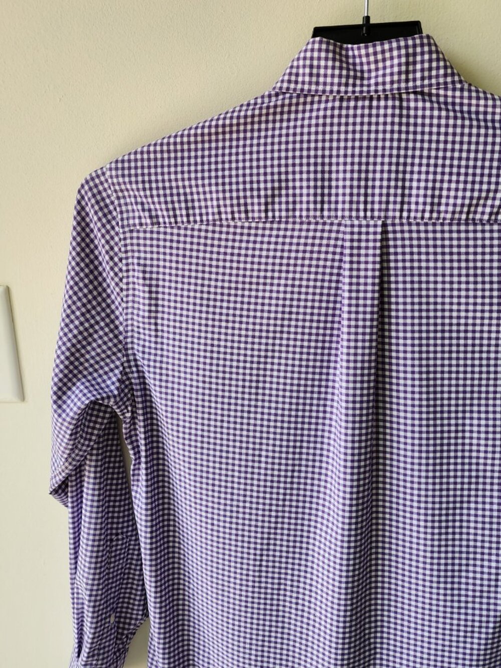 Small Purple Gingham Shirt Traveler Motion Jos A Bank Sz S Mens Check Quick Dry - Picture 15 of 17